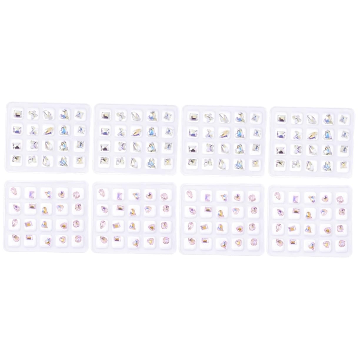 Стразы FRCOLOR Плоские для ногтей 160 штук Прозрачный Класс, фото №1