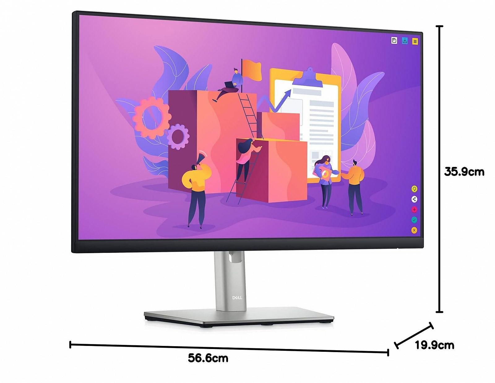 Монитор Dell P Series P2222H Full HD 21.5 дюйма 60 Гц IPS 5 мс 99% sRGB DisplayPort HDMI VGA 5x USB черный, фото №7 Монитор Dell P Series P2222H Full HD 21.5 дюйма 60 Гц IPS 5 мс 99% sRGB DisplayPort HDMI VGA 5x USB черный, фото №7