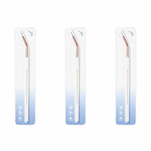 Пензель Eyeliner essence ANGLED біла, Визначальна, Веганська, Без наночастинок, Упаковка з 3 шт. (3 x 1 шт.) - Фото 1