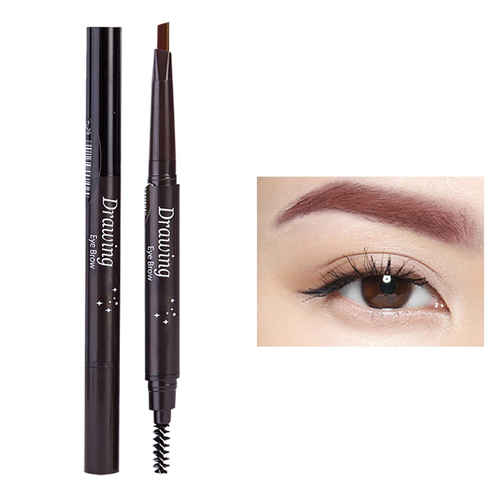 Олівець для брів Wasserdichtes Augenbrauen-Make-up з двома кінцями F Один розмір, фото №2