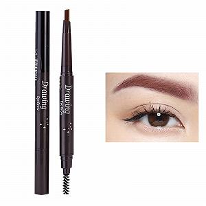 Олівець для брів Wasserdichtes Augenbrauen-Make-up з двома кінцями F Один розмір synthetic.ua - Фото 1
