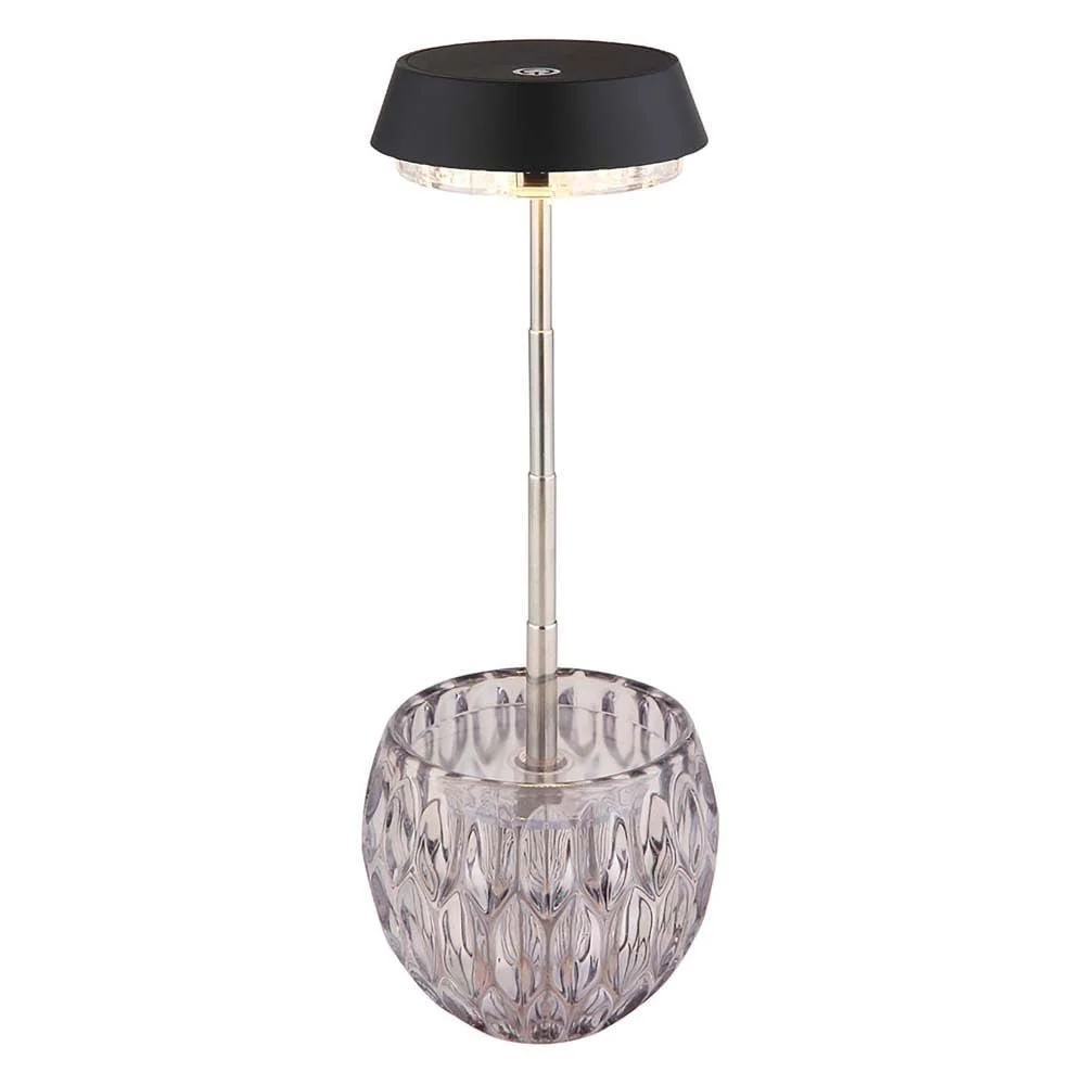 Настольная лампа GLOBO LIGHTING LED Touch Dimmer 28 см Smoked, фото №7