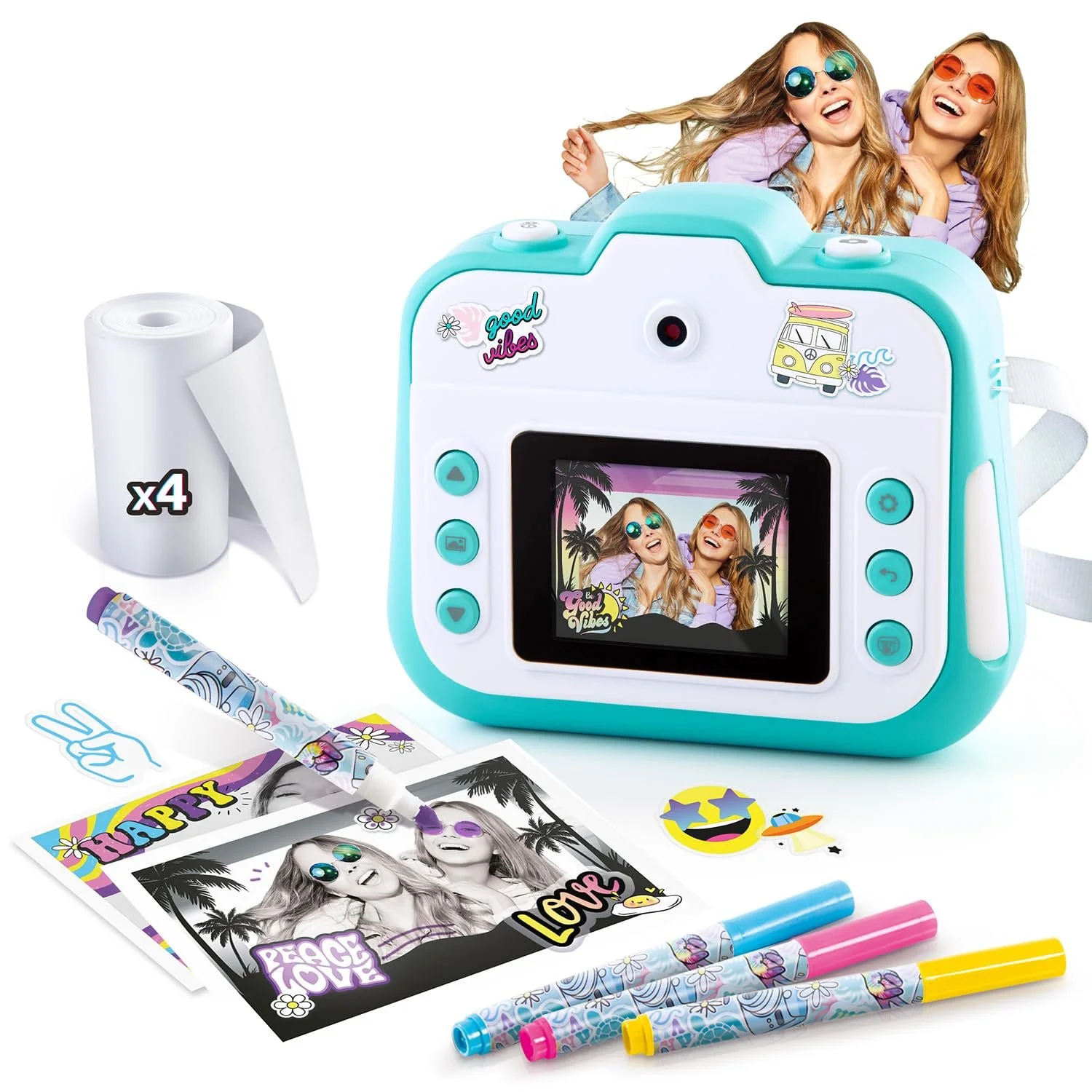 Цифровая камера мгновенной печати Canal Toys CLK 001 250 Photos LCD Light Blue, фото №4