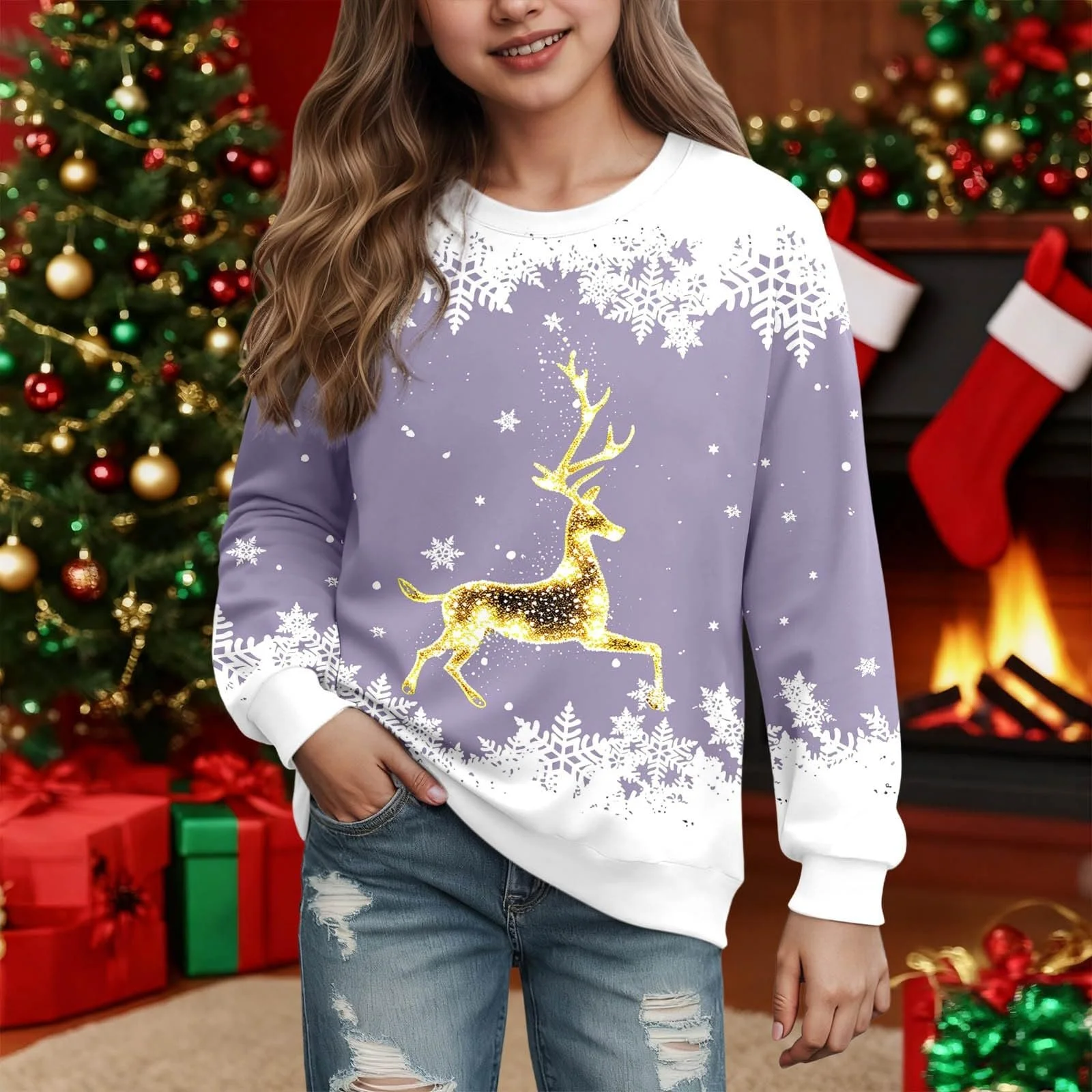 Пуловер для дівчат,, фото №3