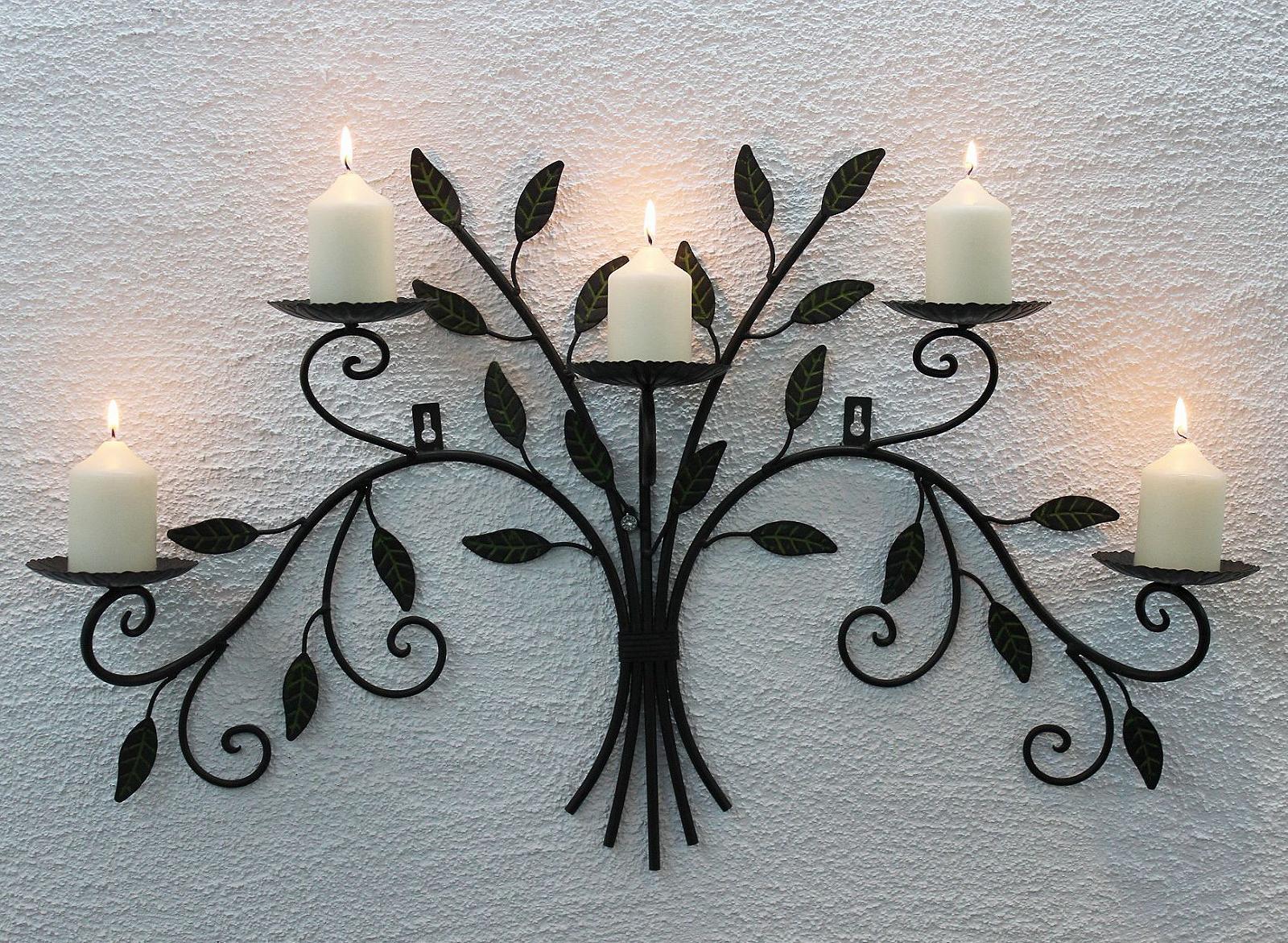 Канделябр Стінний Тримач 12119 70 см Кований метал Темно-коричневий, фото №7 Канделябр Стінний Тримач 12119 70 см Кований метал Темно-коричневий, фото №7