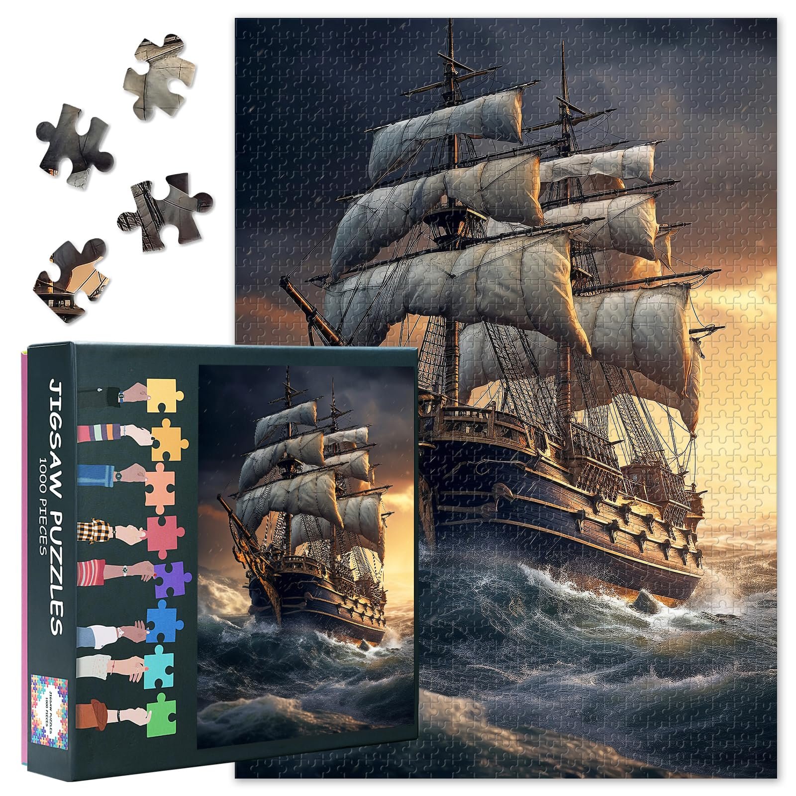 Пазл Historical Sailing Ship 1000 елементів 70 x 50 см, фото №1