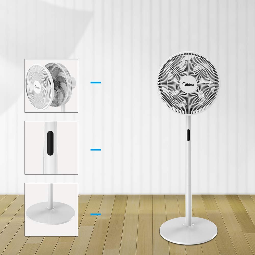 Вентилятор напольный Midea Тихий с пультом дистанционного управления, фото №9