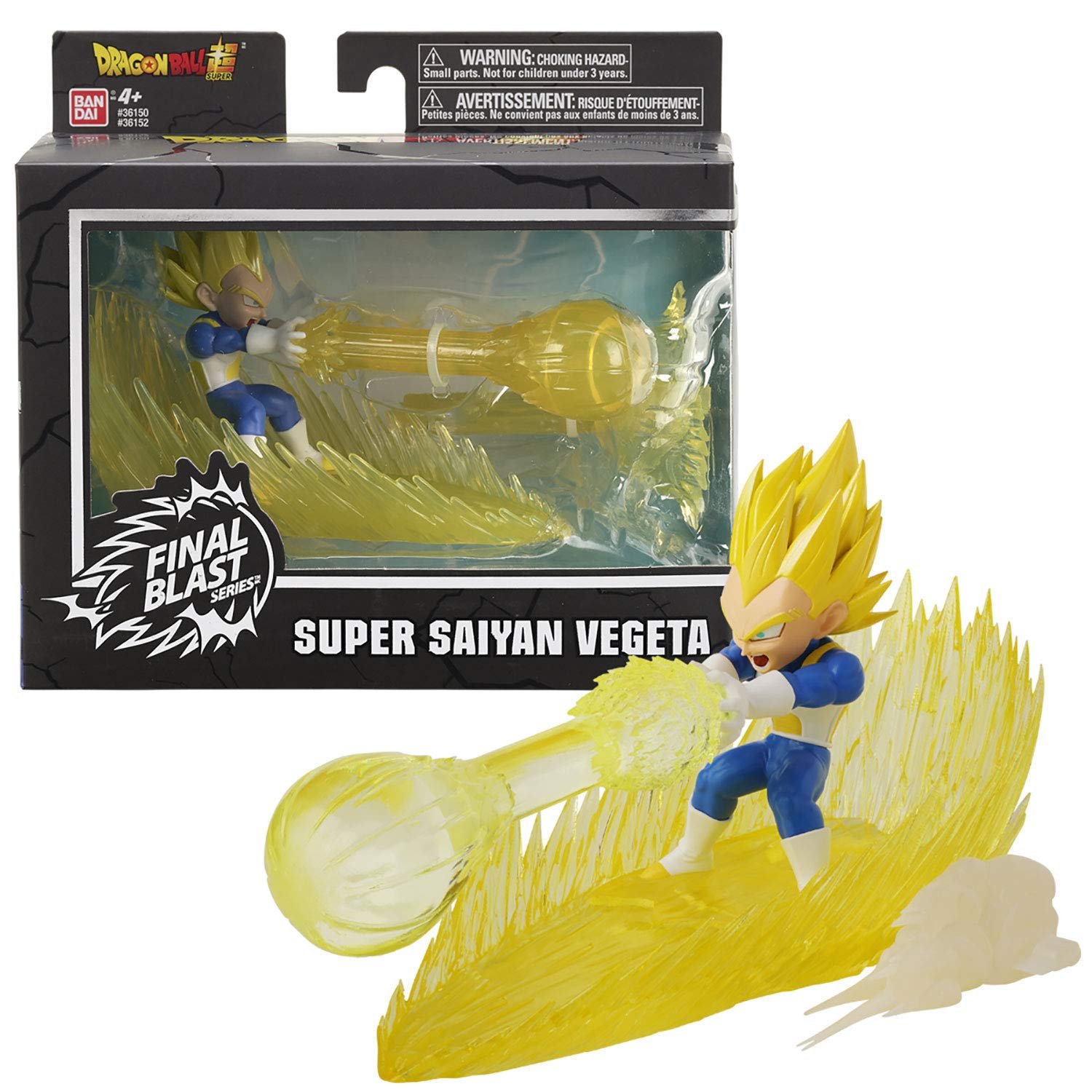 Фигурка BANDAI Super Saiyan Vegeta Final Blast 9 см, разноцветный, фото №1