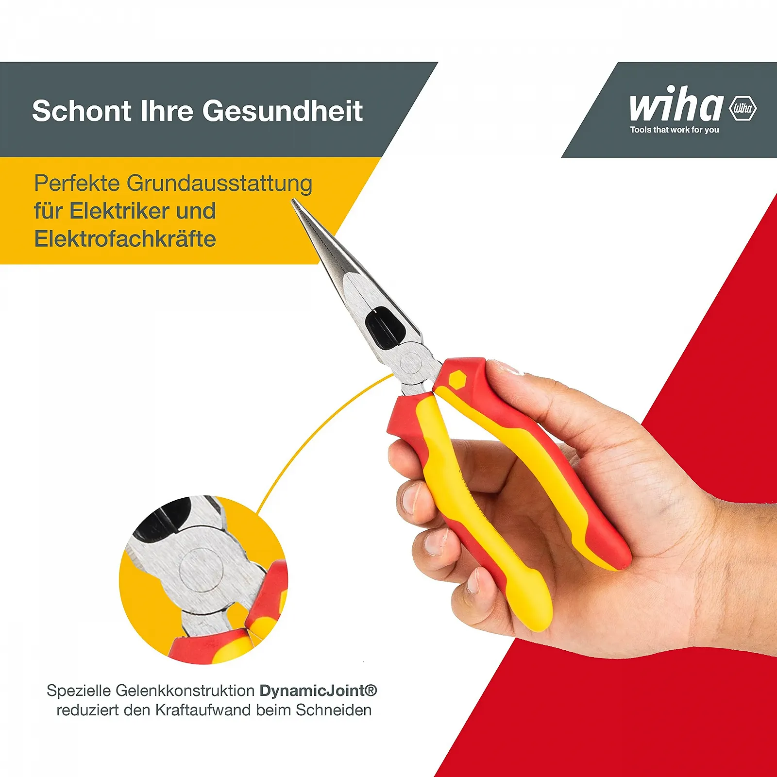 Плоскогубцы Wiha Industrial Electric 33178 с режущей кромкой, прямая форма, 200 мм, фото №2 Плоскогубцы Wiha Industrial Electric 33178 с режущей кромкой, прямая форма, 200 мм, фото №2