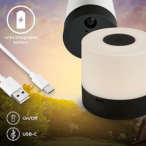 Настільна лампа B.K.Licht Mini LED IP44 7 x 7 см чорна synthetic.ua - Фото 1