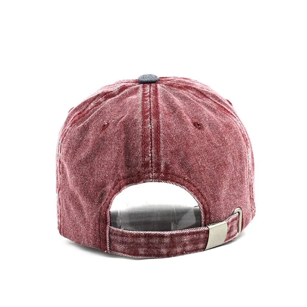 Бейсболка хлопковая вышитая высокая регулируемая для подростков, фото №3