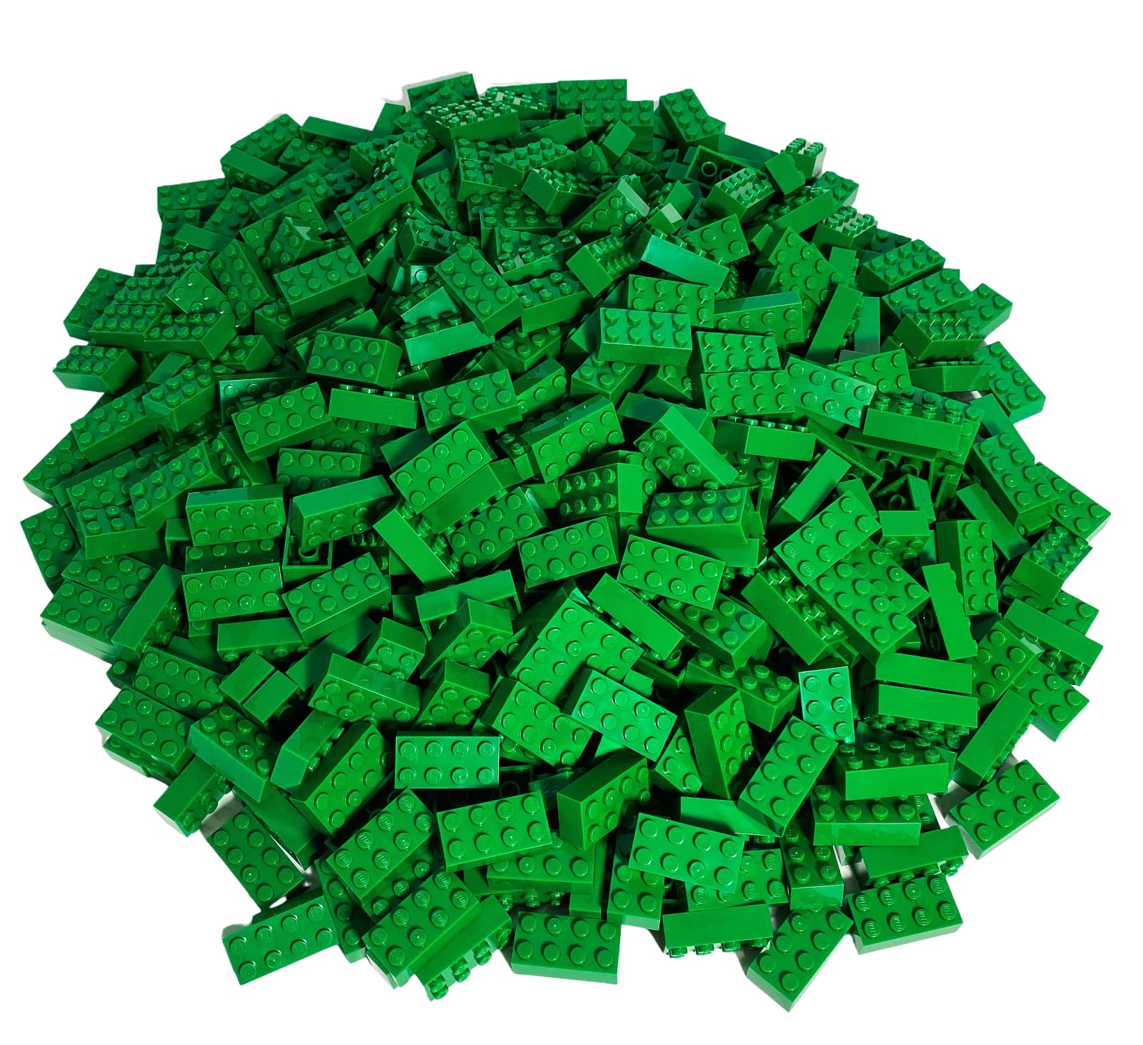 Блоки Lego® Classic Green - 2x4 3001 - 100 шт, фото №1