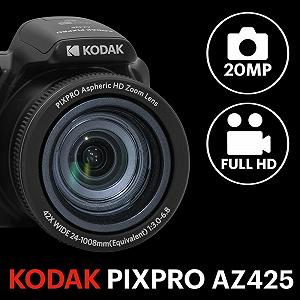 Цифровой фотоаппарат KODAK Pixpro Astro Zoom AZ425 42X Зум, 24 мм Широкий Угол, 20 Мегапикселей, Черный synthetic.ua - Фото 1