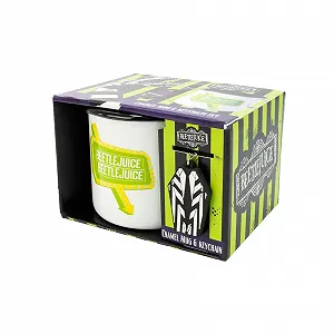 Набор эмалированных кружек Beetlejuice I Myself Am Strange and Unusual (Один размер) (Белый/Зеленый/Черный) - Фото 1