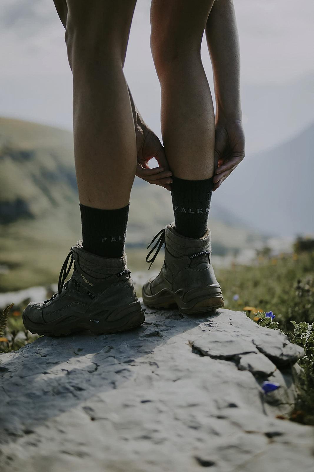Женские трекинговые носки FALKE TK2 Cool, средней плотности, защита от мозолей, охлаждающие, веганские, фото №8