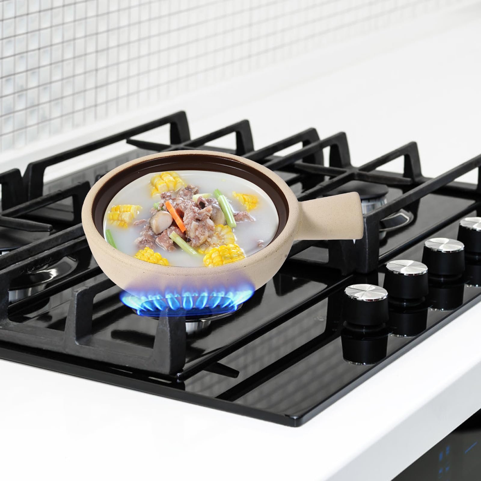 Ківш сотейник Veemoon Guangdong stil з ручкою та кришкою жаростійкий стійкий до подряпин, фото №9