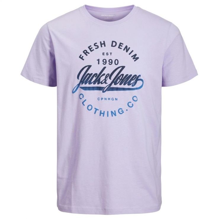 Футболка JJFRESH TEE SS 12200223-Lavender-Fit:Standard Fit Jack&Jones Бузковий M, фото №1