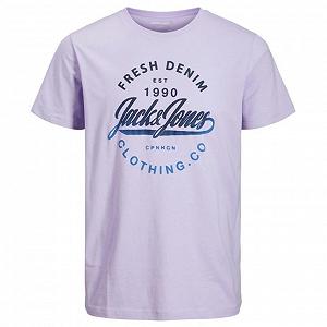 Футболка JJFRESH TEE SS 12200223-Lavender-Fit:Standard Fit Jack&Jones Бузковий S - Фото 1