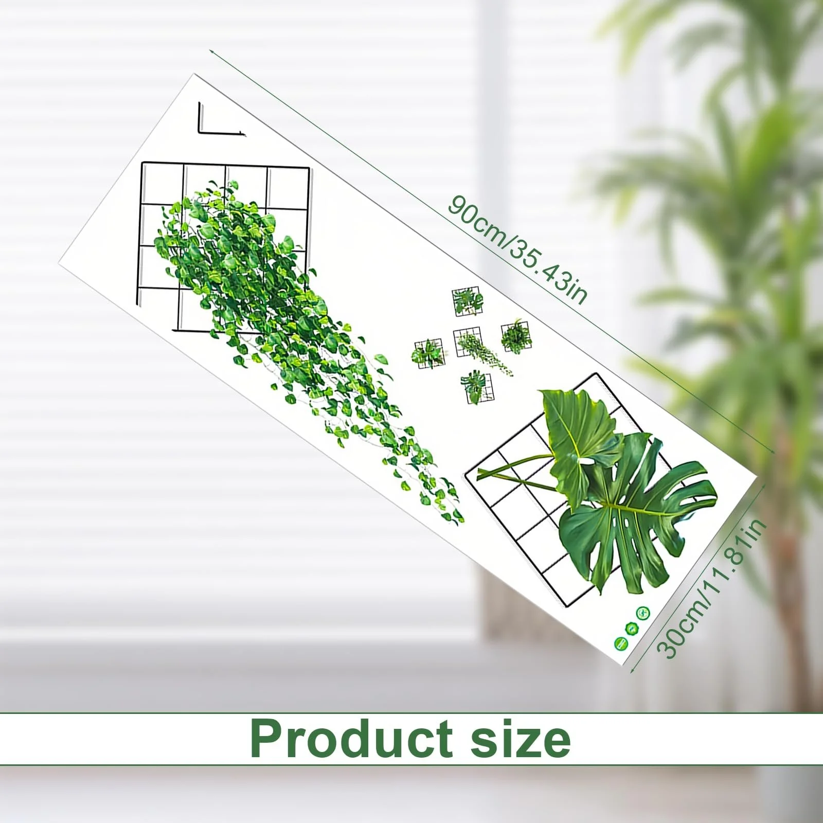 Наклейки на стіну Plants PVC 2 шт. 3D-ефект 6 дизайнів, фото №2