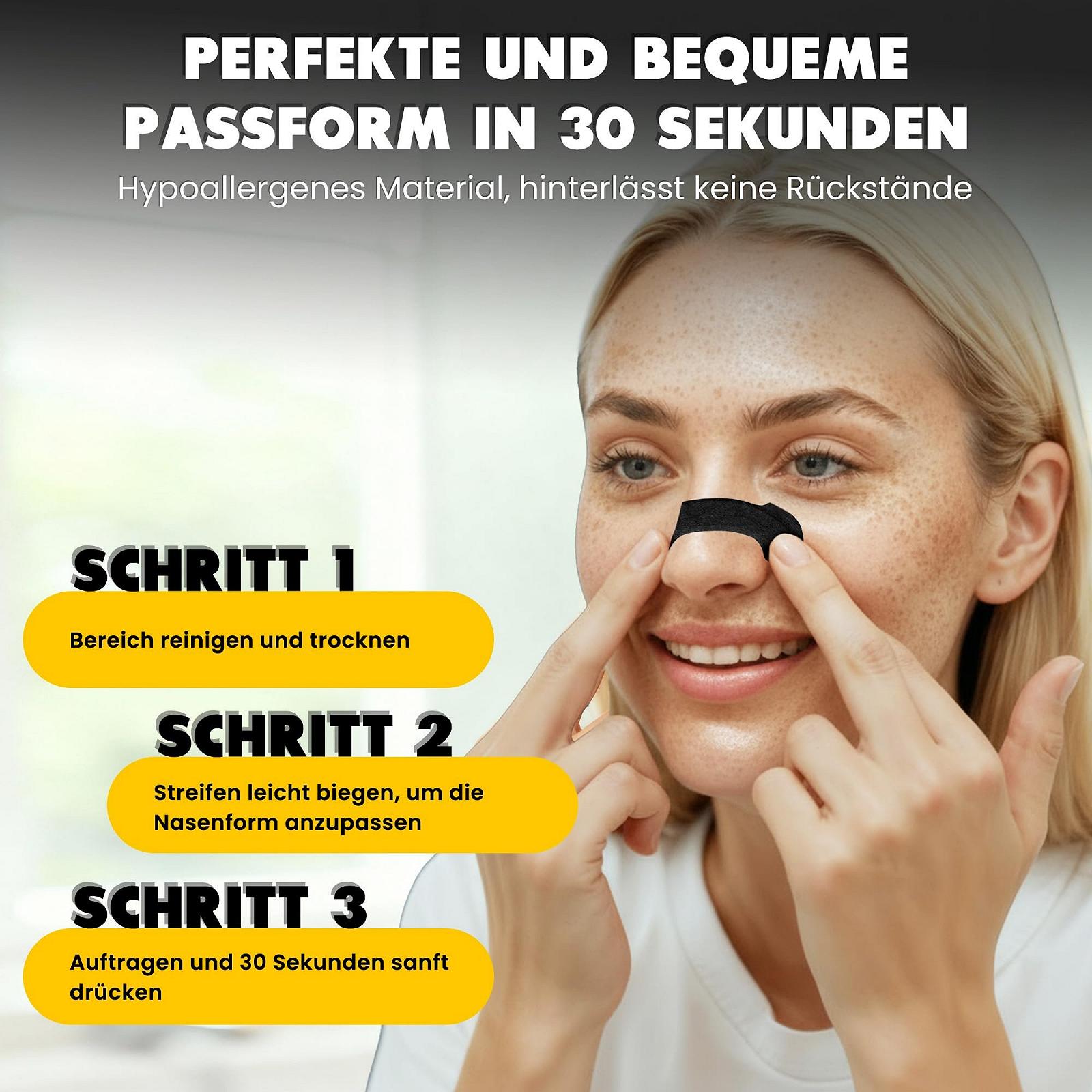 Пластыри на нос Haslom Performance Black, 30 шт., против храпа, максимальная адгезия для спорта и сна., фото №7