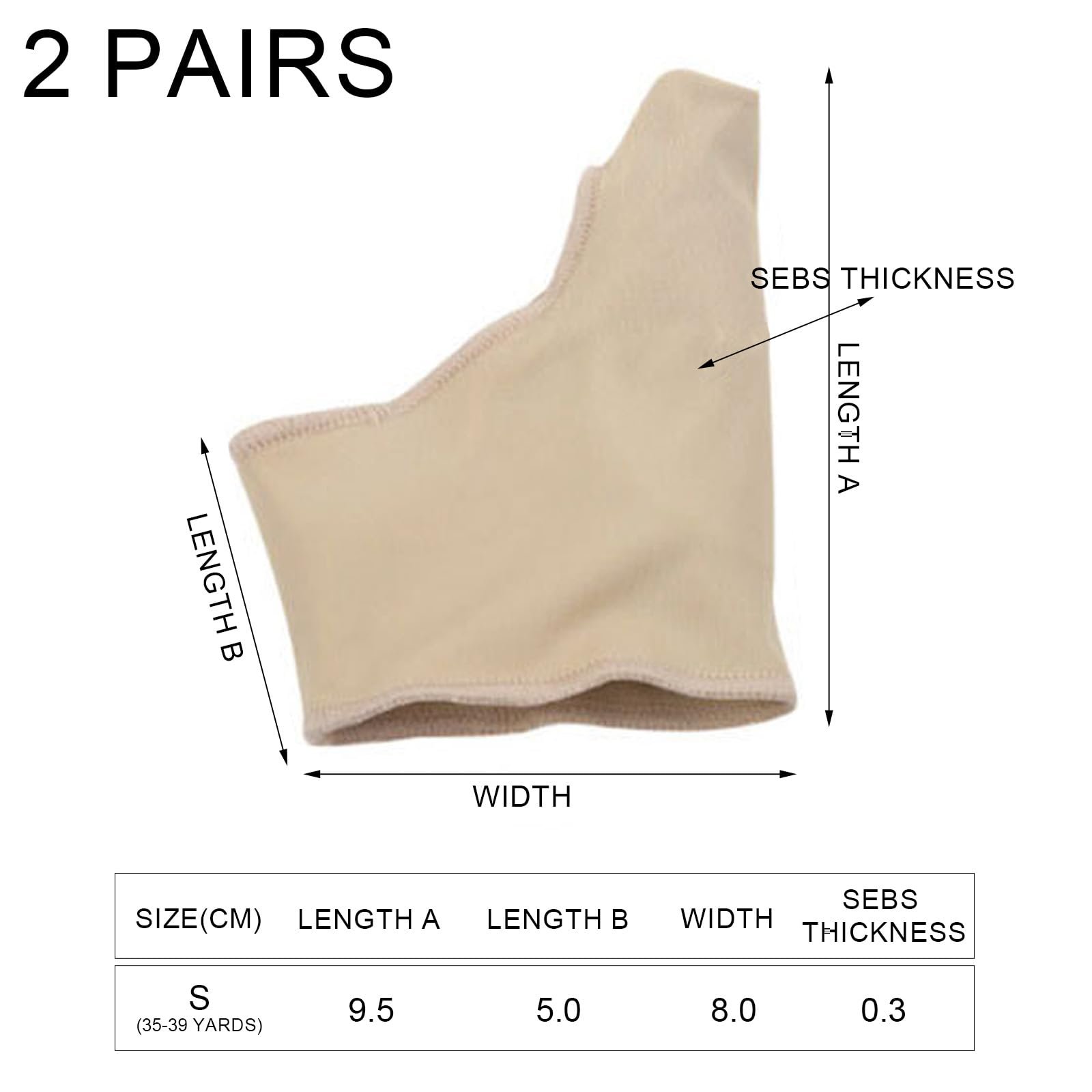 Шкарпетки для корекції великого пальця ноги AYNKH, коректор вальгусної деформації, фото №2