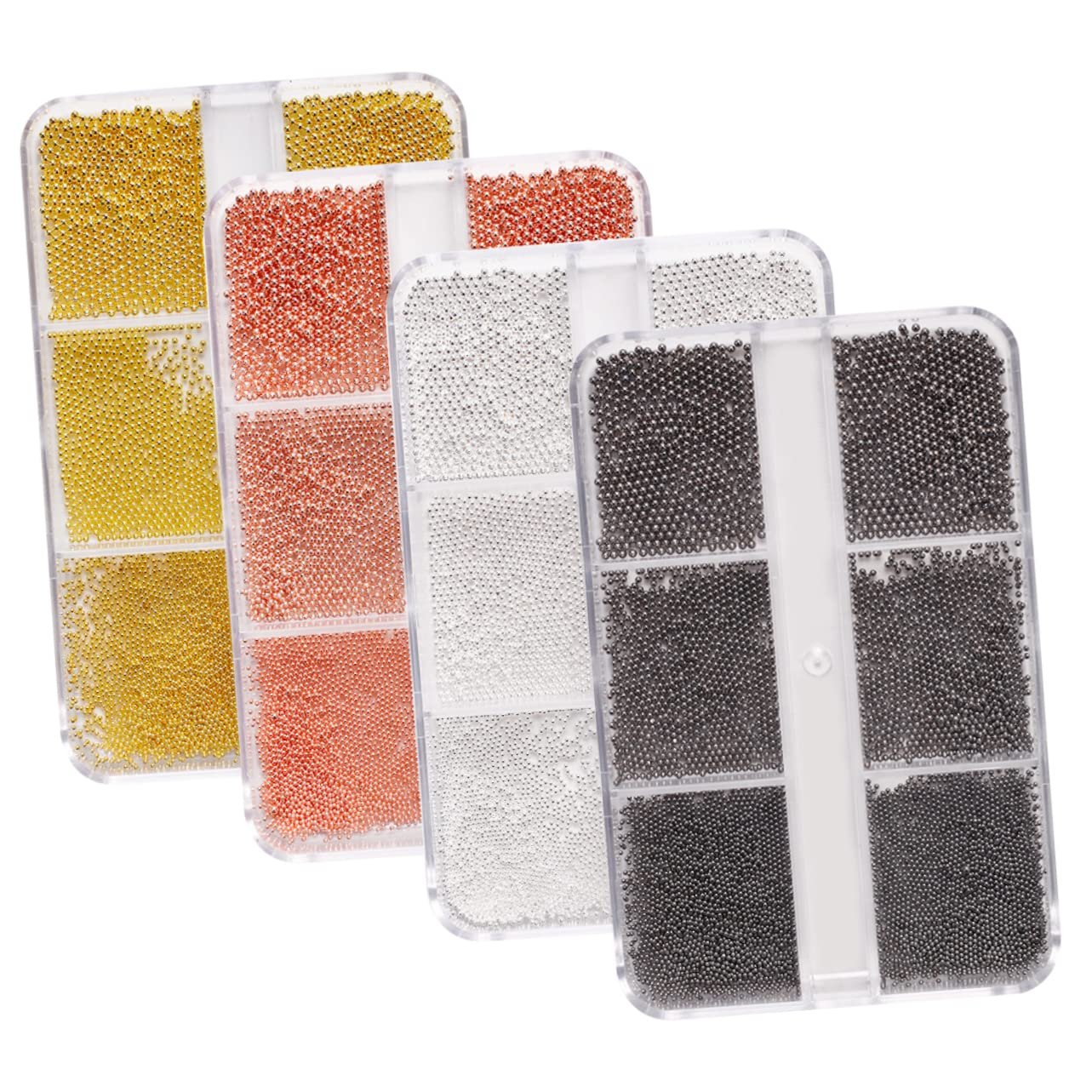 Украшения для ногтей Healeved, стальные шарики, 12 коробок, фото №1