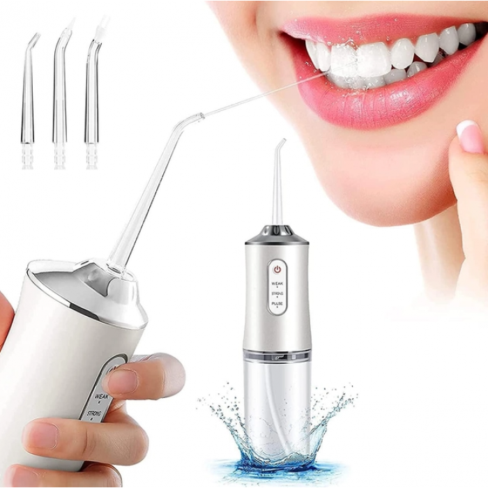 Ирригатор портативный электрический для зубов Oral Irrigator S3J2 полости рта от USB Белый, фото №3