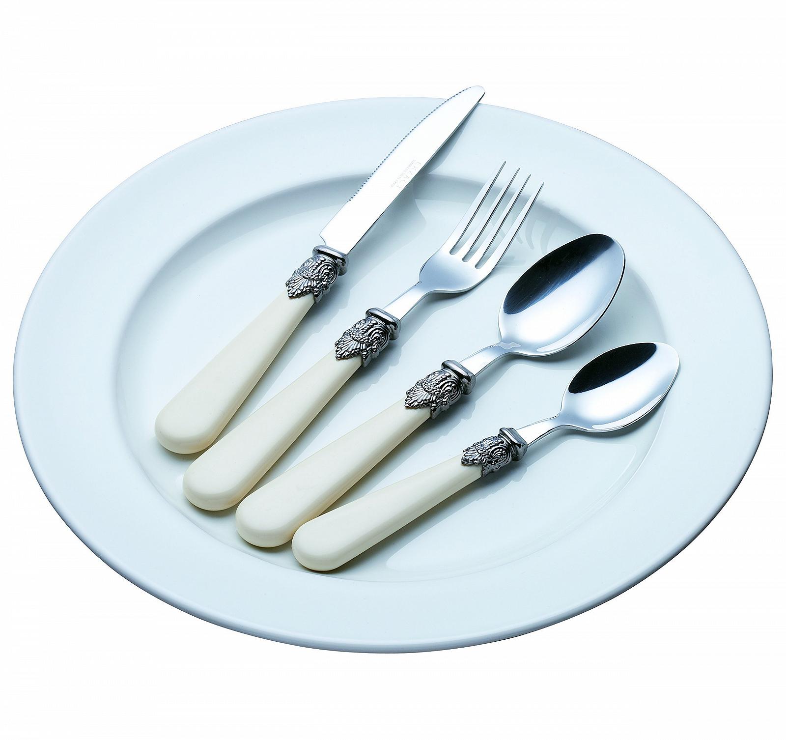 Набор столовых приборов Exzact WF28-16CRM Ivory Cream,нержавеющая сталь, кремовый цвет, фото №9 Набор столовых приборов Exzact WF28-16CRM Ivory Cream,нержавеющая сталь, кремовый цвет, фото №9