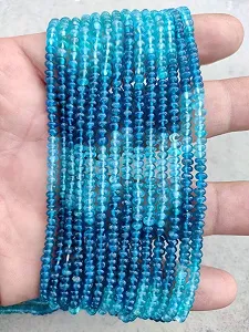 Бусины Апатит рондель гладкие 3.5-3.75 мм synthetic.ua - Фото 1