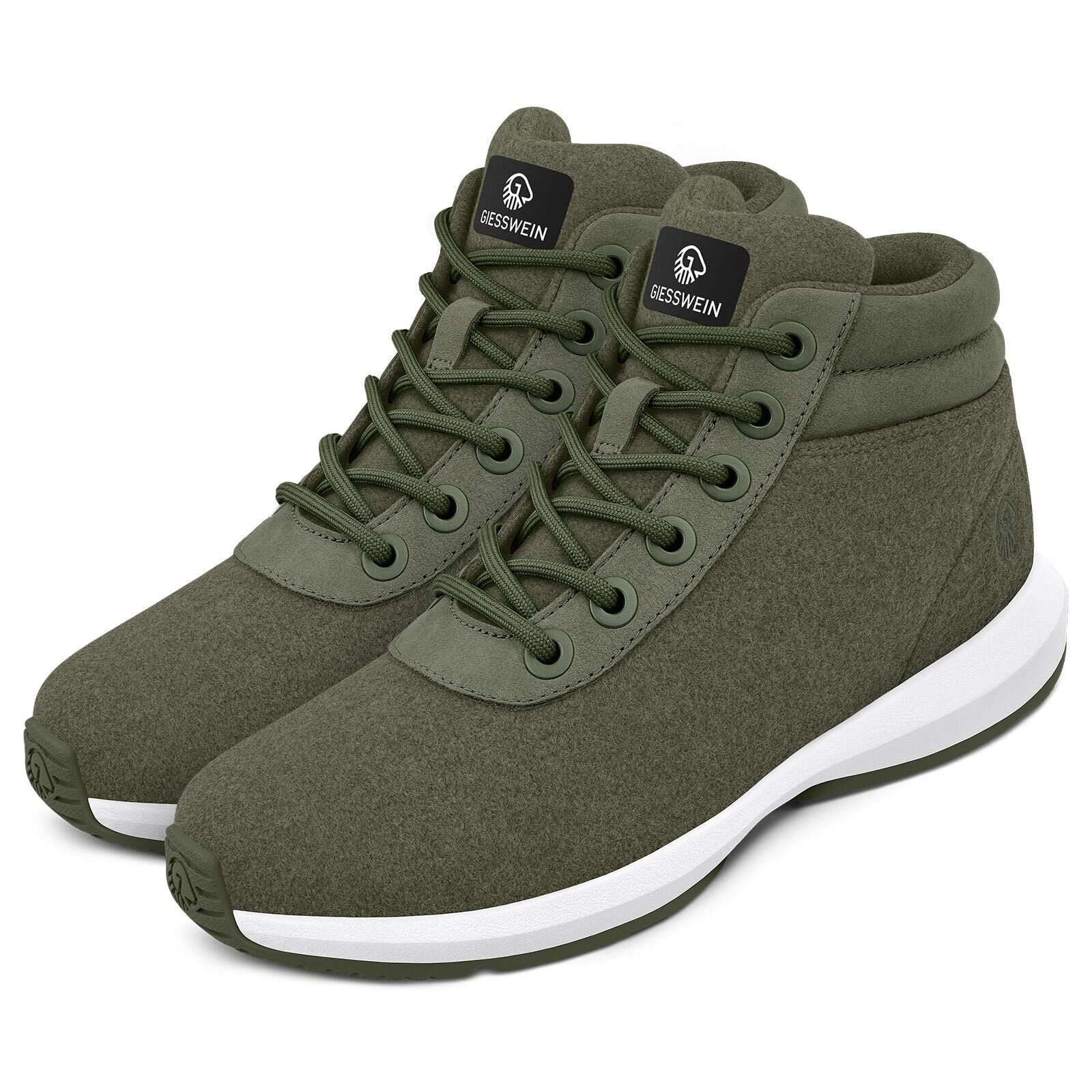 Кросівки GIESSWEIN Wool High Top Чоловічі - Зимові Кросівки з вовни мериноса для чоловіків, утеплені зимові Кросівки для вулиці з вовни мериноса, фото №5