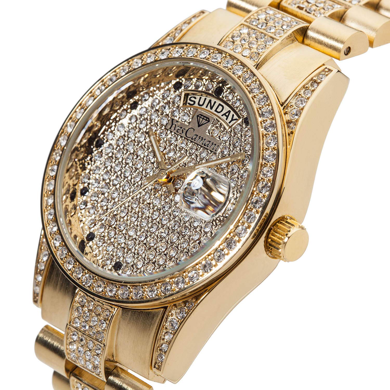 Часы Yves Camani Tiberius YC1043-E женские Кварцевые Металлический ремешок Звезды золотой, фото №3 Часы Yves Camani Tiberius YC1043-E женские Кварцевые Металлический ремешок Звезды золотой, фото №3