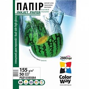Фотобума CW блискуча двостороння 155г/м2 A4 50л PGD155050A4 - Фото 1