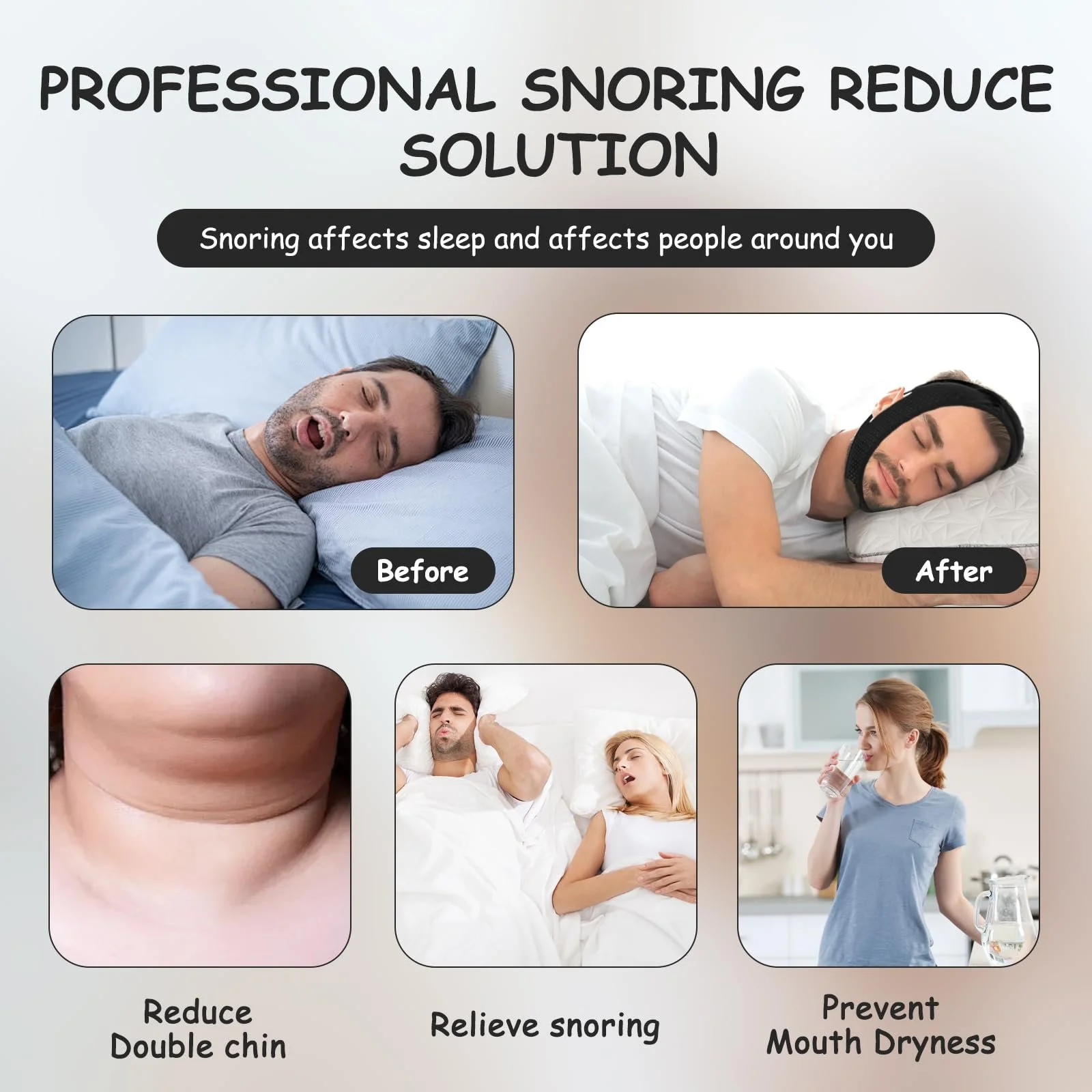 Маска для підборіддя від хропіння для сну, маска для сну, фото №4