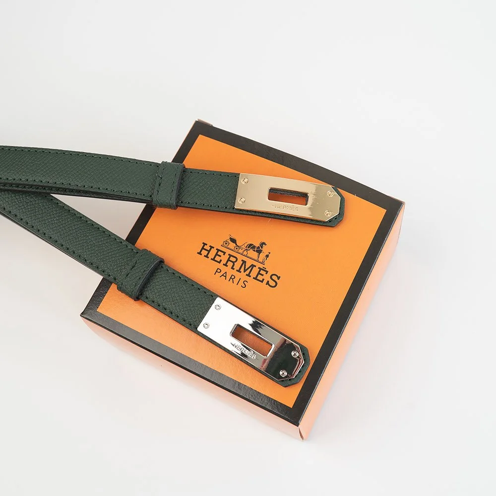 Женский ремень зеленый брендовый Hermes, фото №5