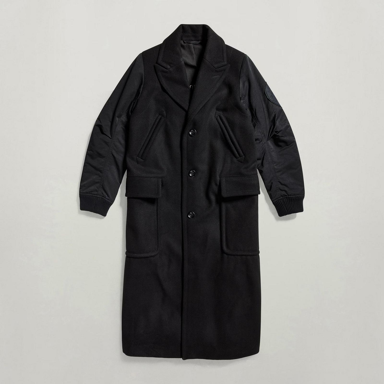 Жіноче пальто G‑Star Wool Long Coat Dark Black - M, фото №4 Жіноче пальто G‑Star Wool Long Coat Dark Black - M, фото №4