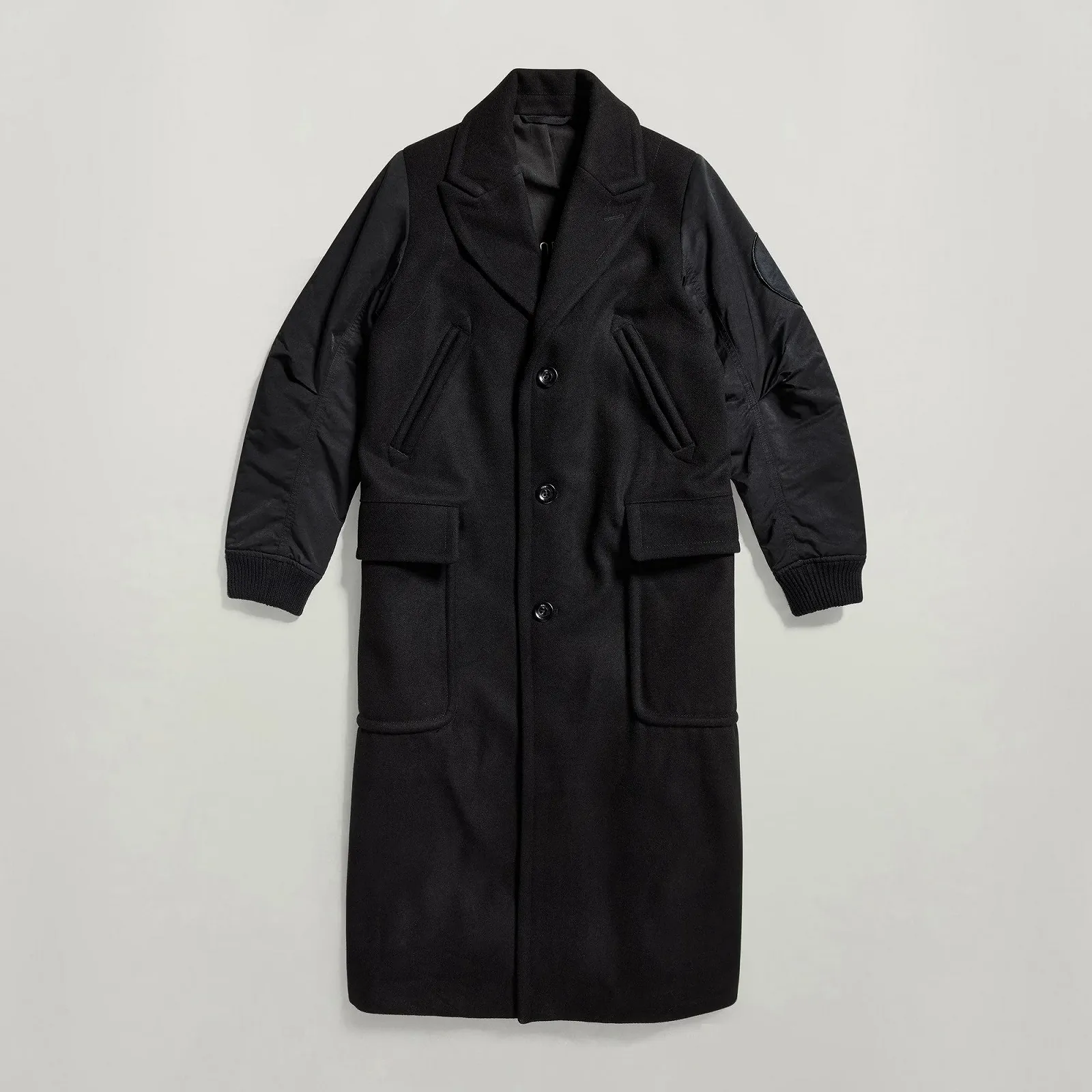 Жіноче пальто G‑Star Wool Long Coat Dark Black - M, фото №4 Жіноче пальто G‑Star Wool Long Coat Dark Black - M, фото №4