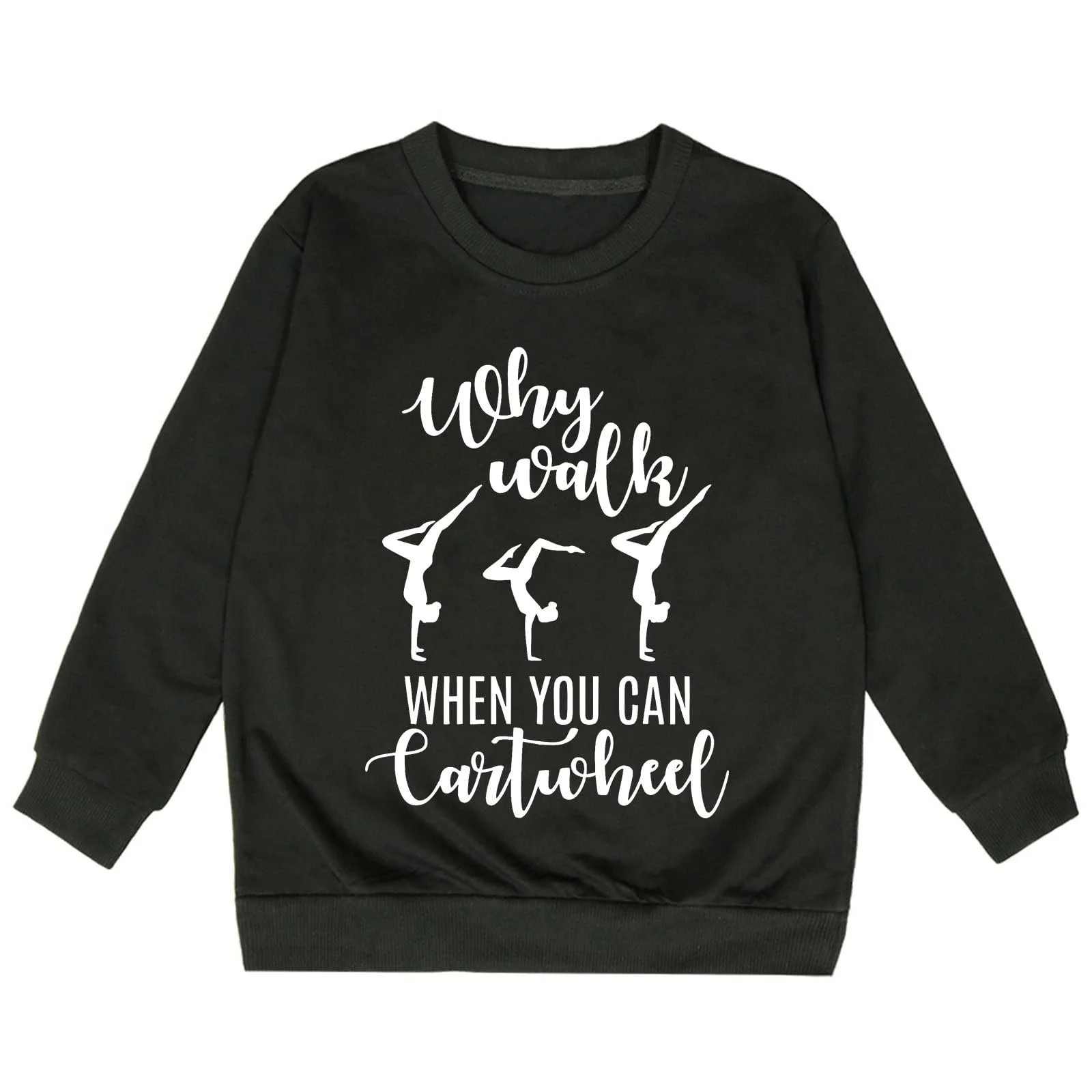 Свитшот для девочки с принтом букв, круглым вырезом и длинными рукавами, размер 140, фото №2