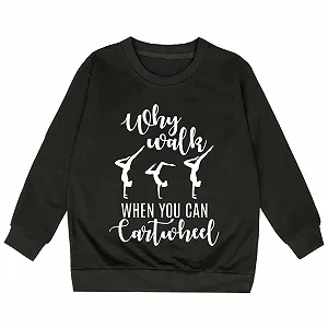 Свитшот для девочки с принтом букв, круглым вырезом и длинными рукавами, размер 140 synthetic.ua - Фото 1