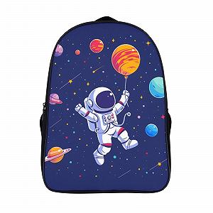 Школьный Рюкзак RSIUUODNF Astronaut для мальчиков, девочек, подростков, водонепроницаемый, для ноутбука, 40x28x16 см - Фото 1