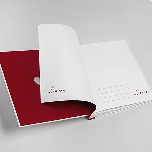 Фотоальбом walther design Love UH-159, 28 x 30.5 см, белый, с вырезом на обложке и тиснением synthetic.ua - Фото 1