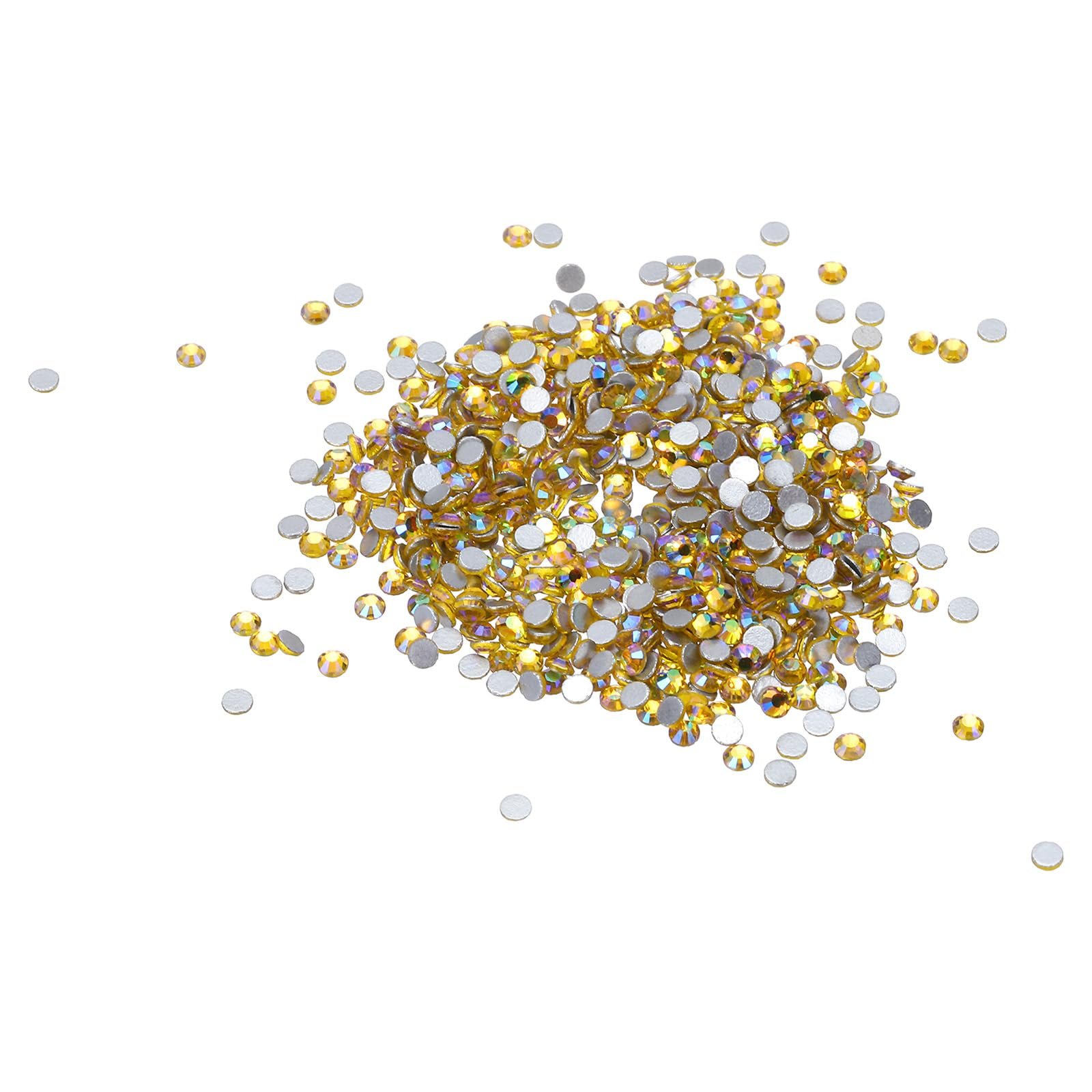 Стрази Скло SS4 AB Жовтий, 1440 шт, фото №1