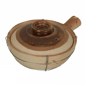 Кастрюля Amosfun керамическая с толстой ручкой термостойкая для риса и тушения - Фото 1