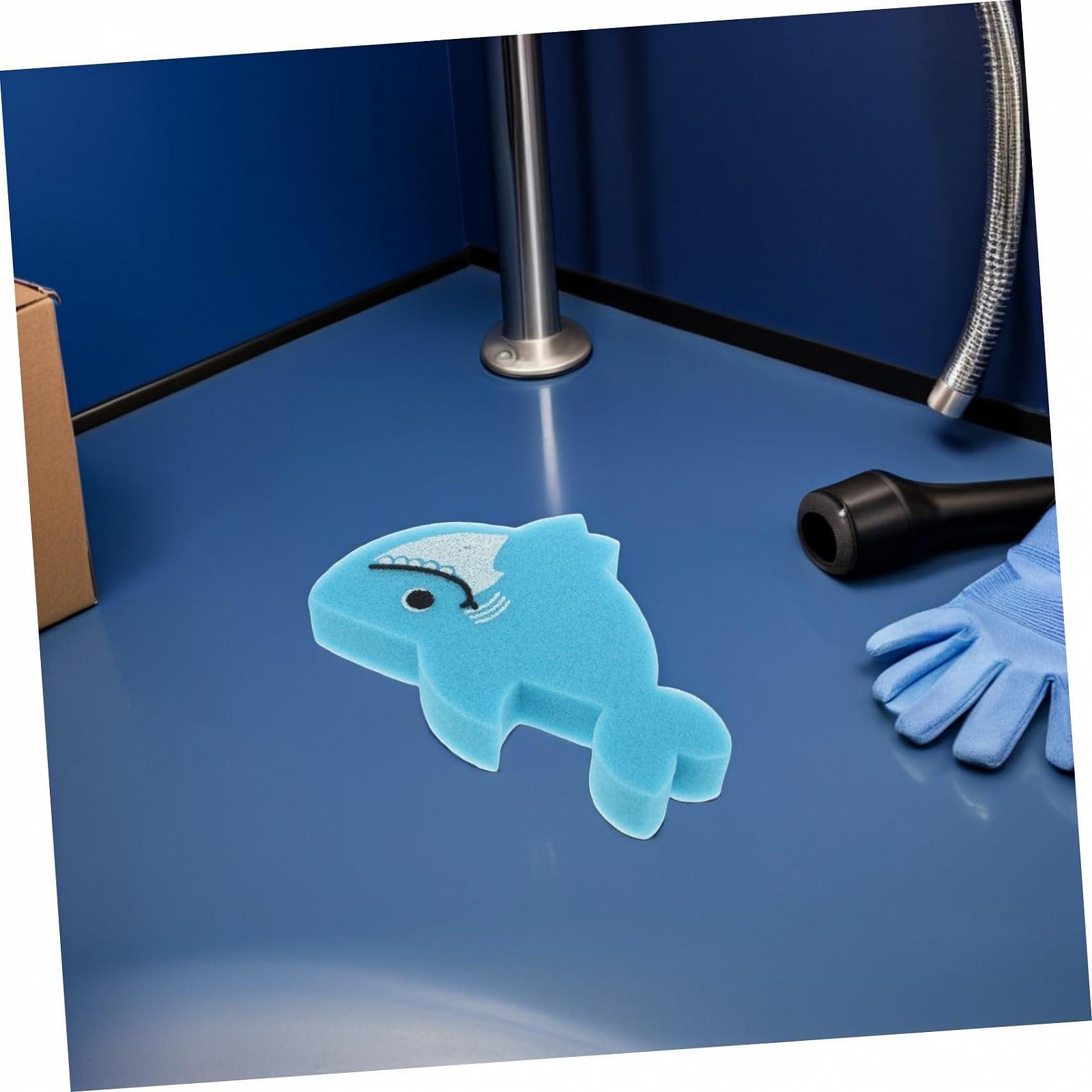 Губка для ванни NUOBESTY, 6 штук, з м'яким мотивом милих тварин, швидковисихаюча, фото №6