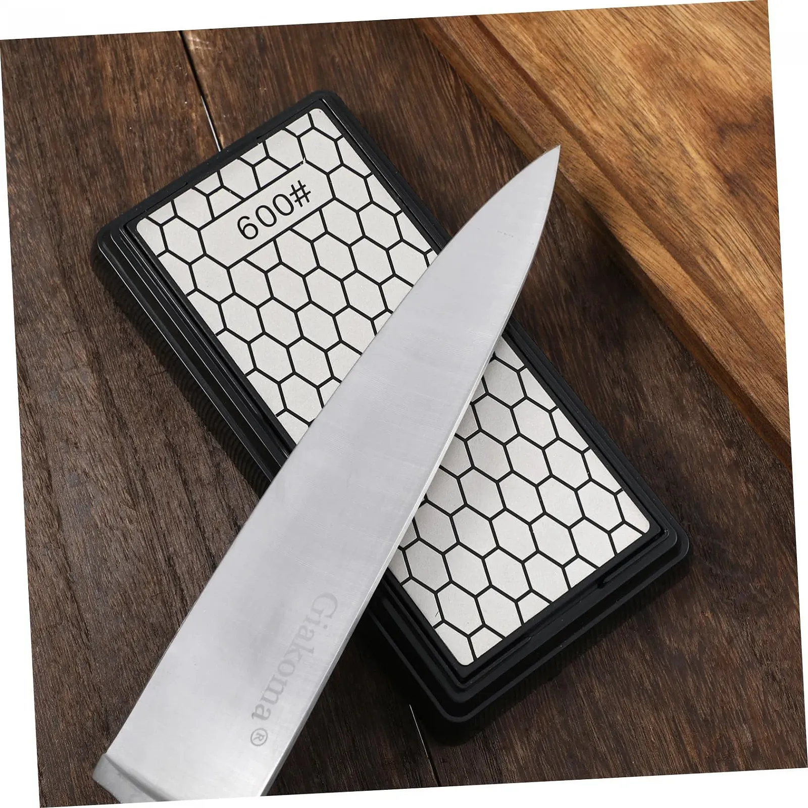 Точильний камінь Gadpiparty алмазний двосторонній з грубою та дрібною зернистістю нековзна основа портативний, фото №3