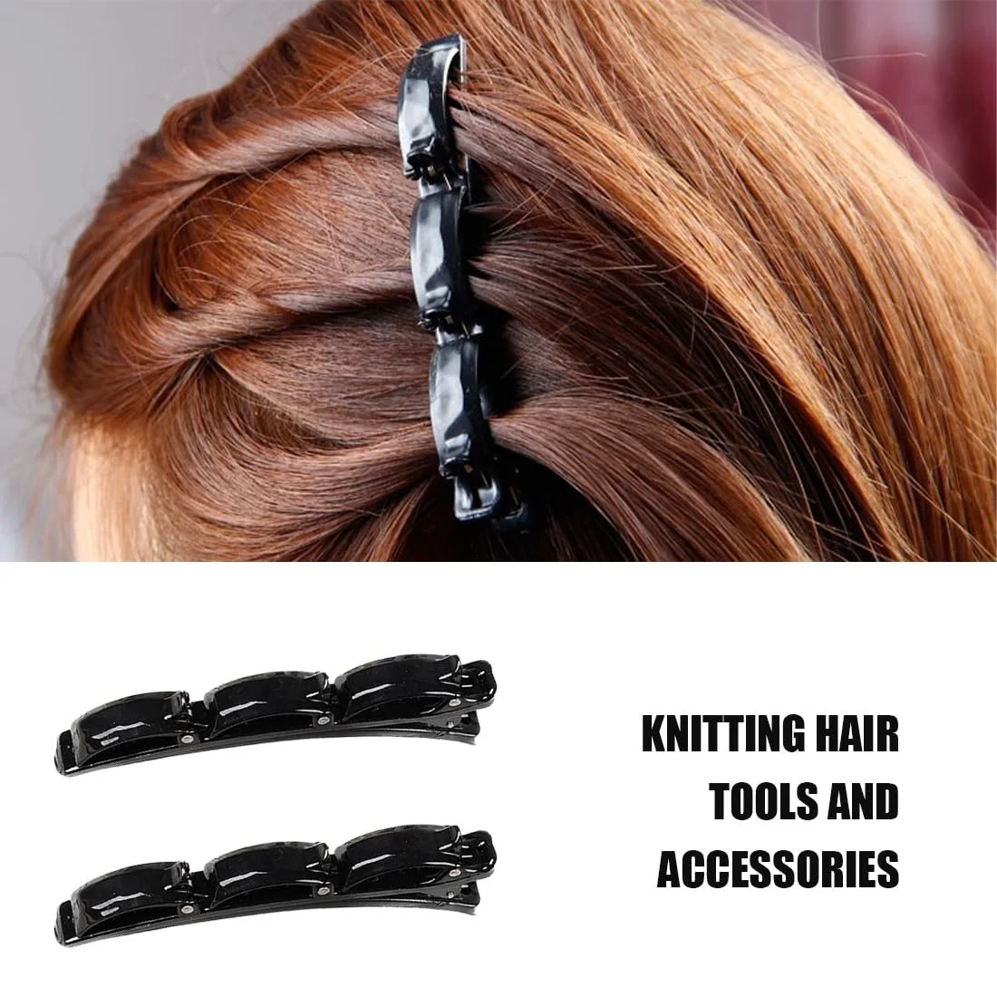 Обруч для волос с 2 зажимами, фото №5 Обруч для волос с 2 зажимами, фото №5