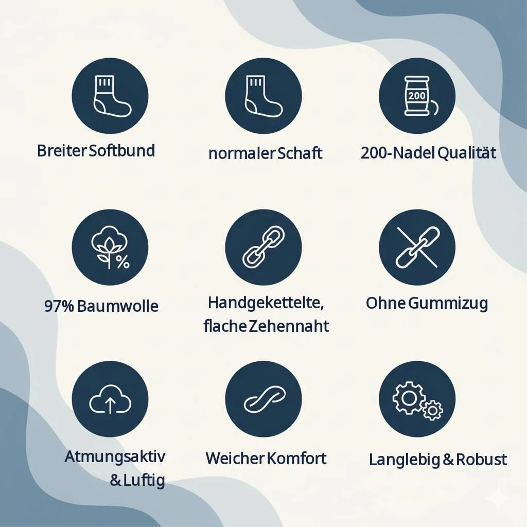 Диабетические носки 39-42 без резинки и шва - 6 пар премиальных хлопковых носков для здоровья мужчин/женщин с мягкой комфортной резинкой, фото №3