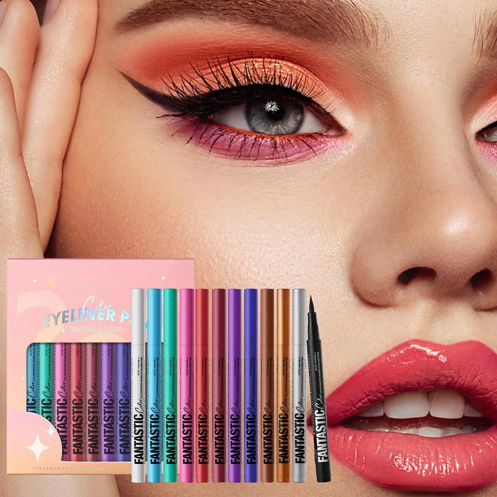 Набір підводок для очей Різні кольори водостійка Не розмазується, фото №4 Набір підводок для очей Різні кольори водостійка Не розмазується, фото №4