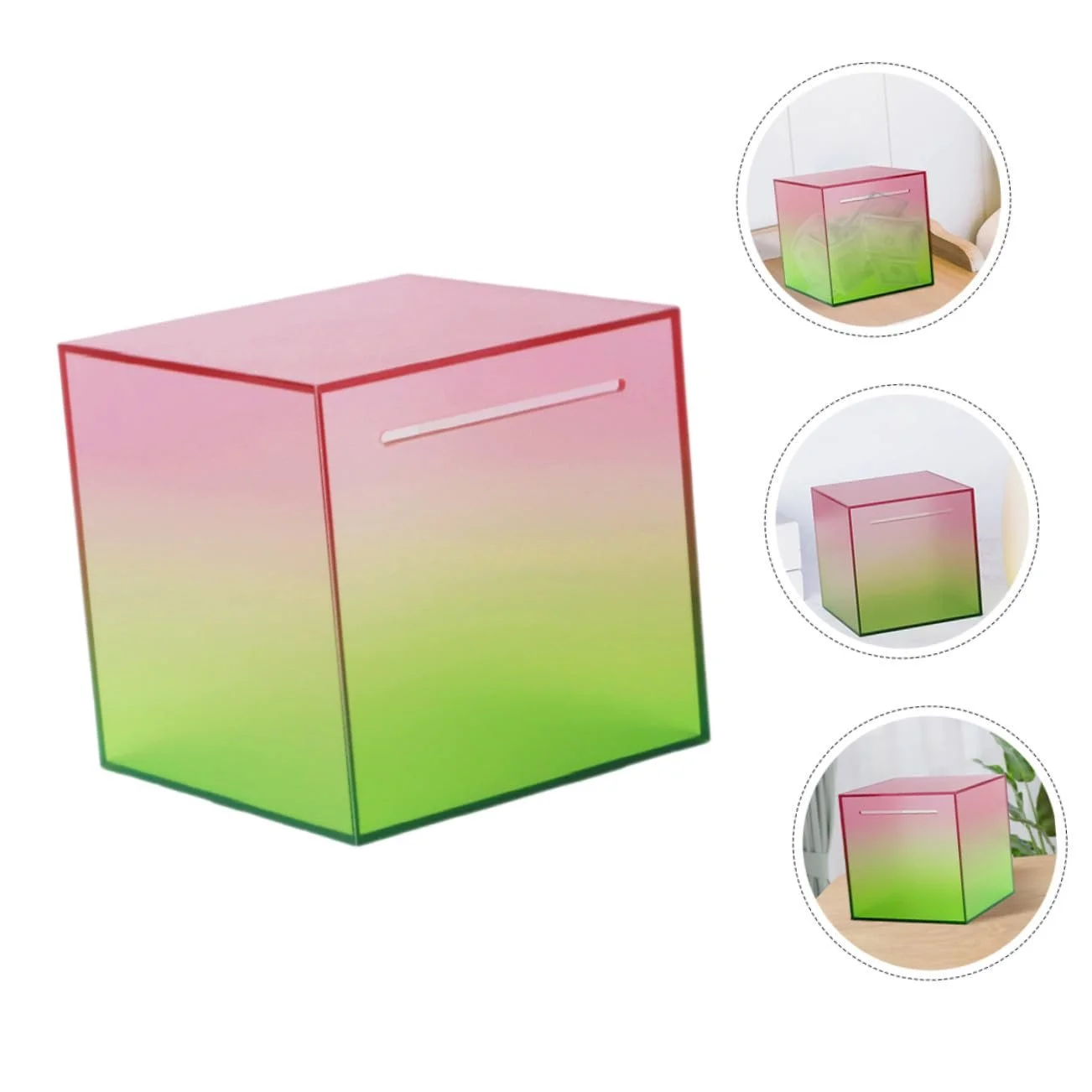 Скарбничка Acryl Прозора Акрилова Компактна з малим отвором, фото №9