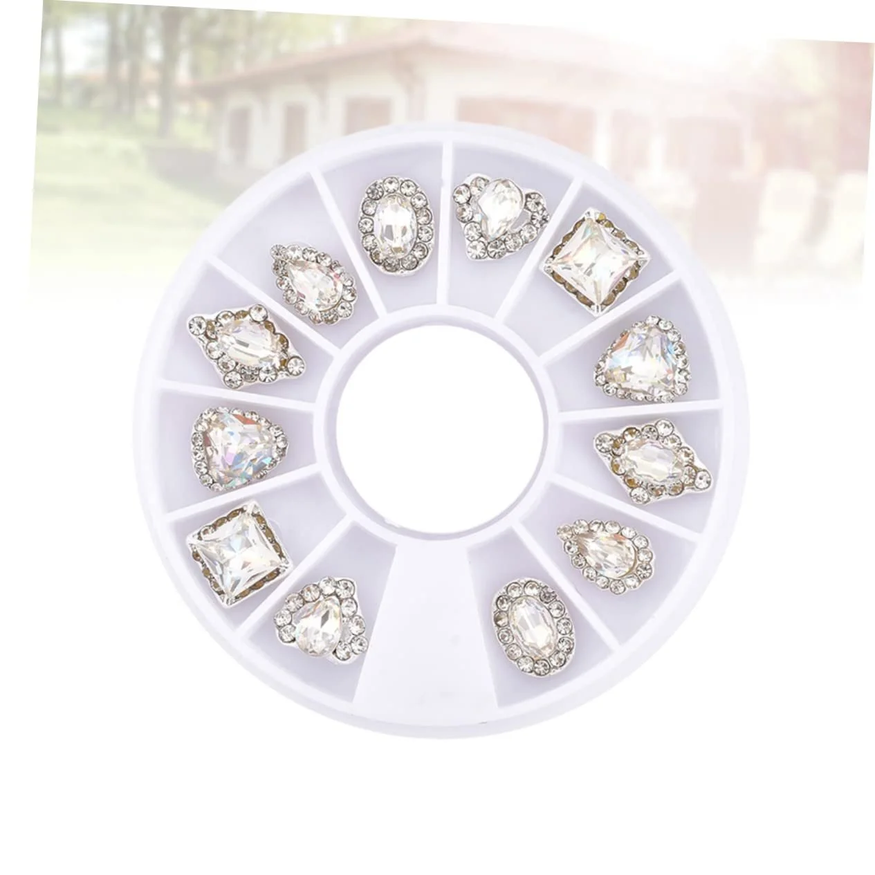 Набор страз MAGICLULU, 3 коробки, инструменты для маникюра, 12 сеток, украшения для ногтей, блестящие кристаллы, фото №5