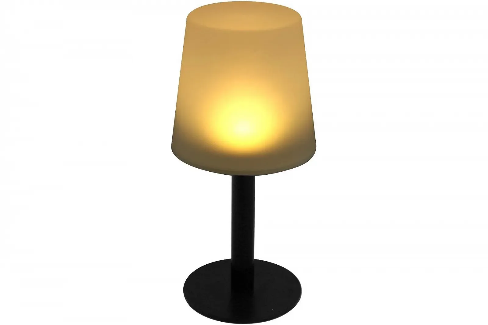 Настільна лампа LED на сонячній батареї для вулиці 15 x 31 см Чорна, фото №2